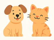 Un perro y un gato posando juntos de forma divertida